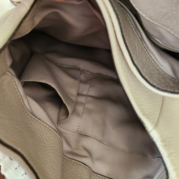 Coach Madison Phoebe Tan & Chalk Shoulder Bag Purse - Picture 15 of 15